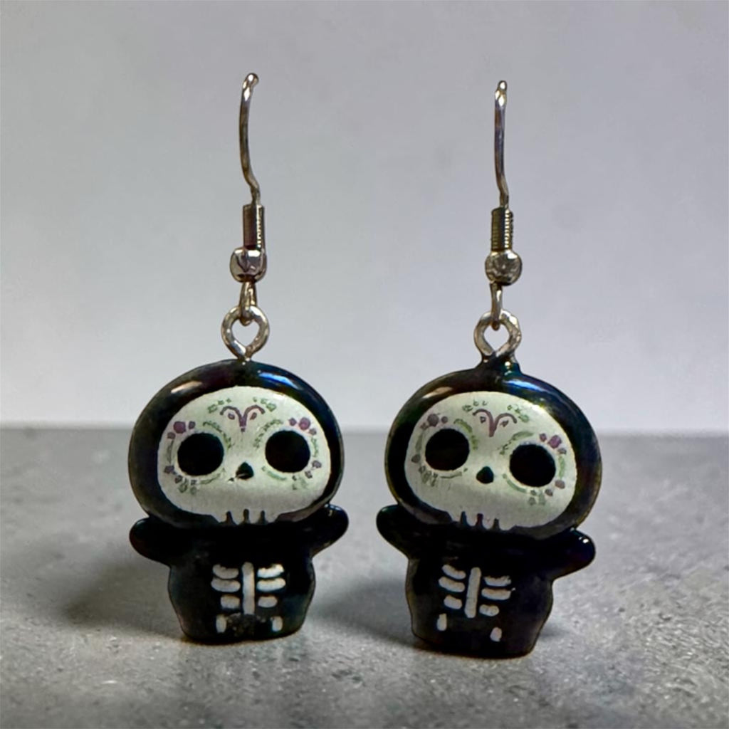 Little Skeleton Drop Earrings
