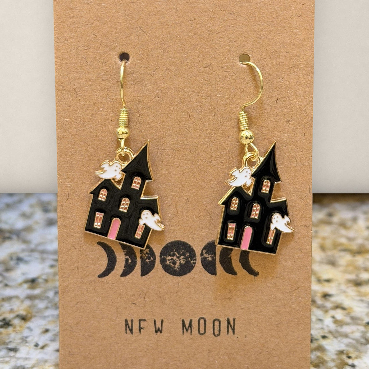 Haunted House Drop Earrings