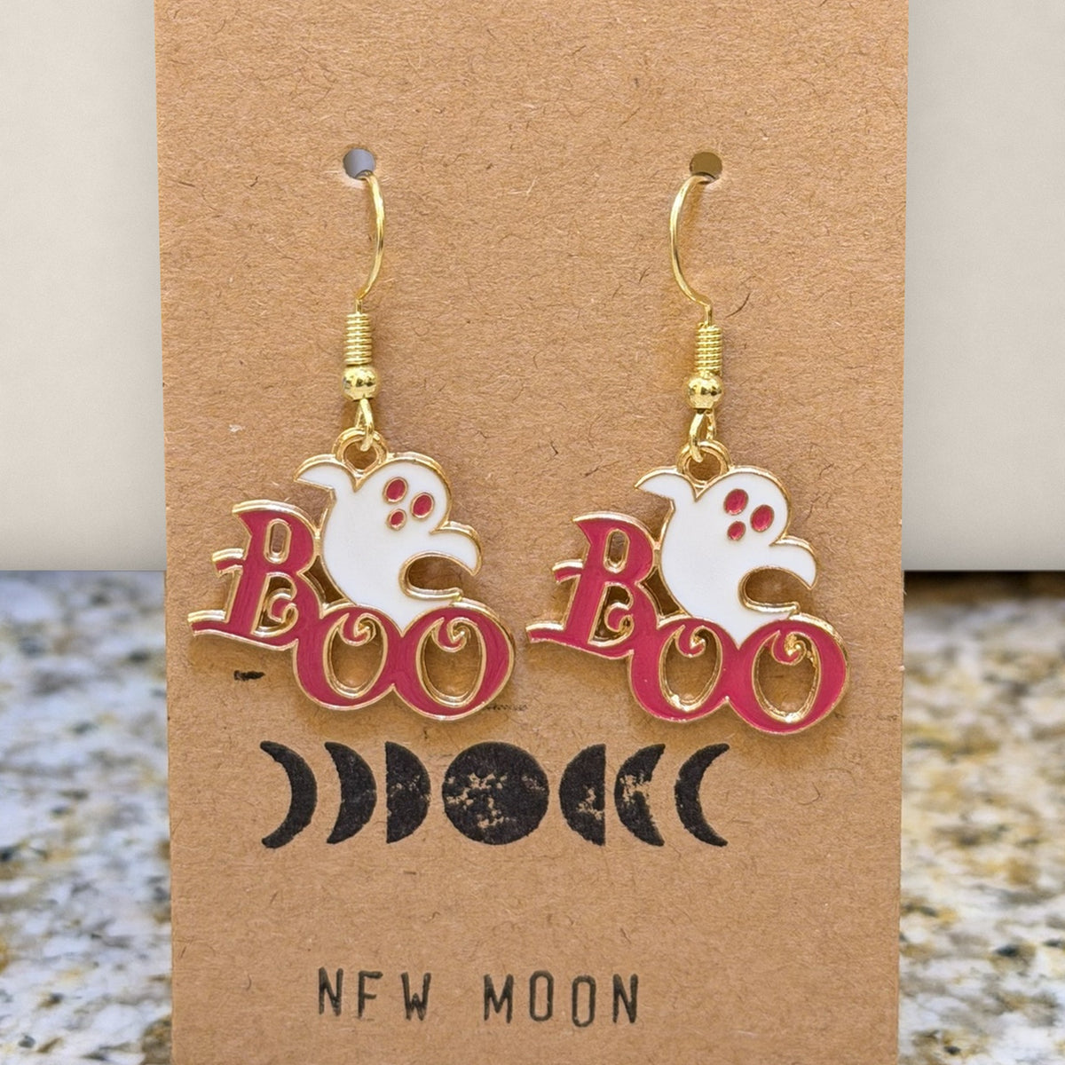 Boo Ghost Drop Earrings